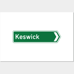 Keswick Tourist Road Sign Posters and Art